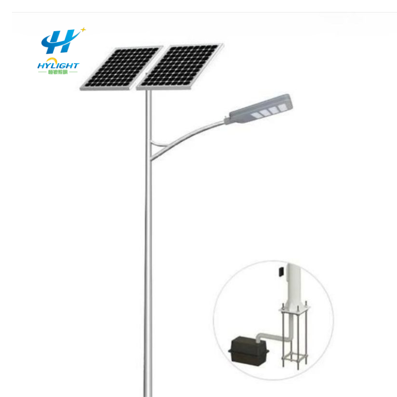 80W IP67 Split Solar Powered Street Lights