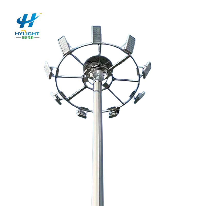 Manufacturer LED High 18m High Mast Light pole
