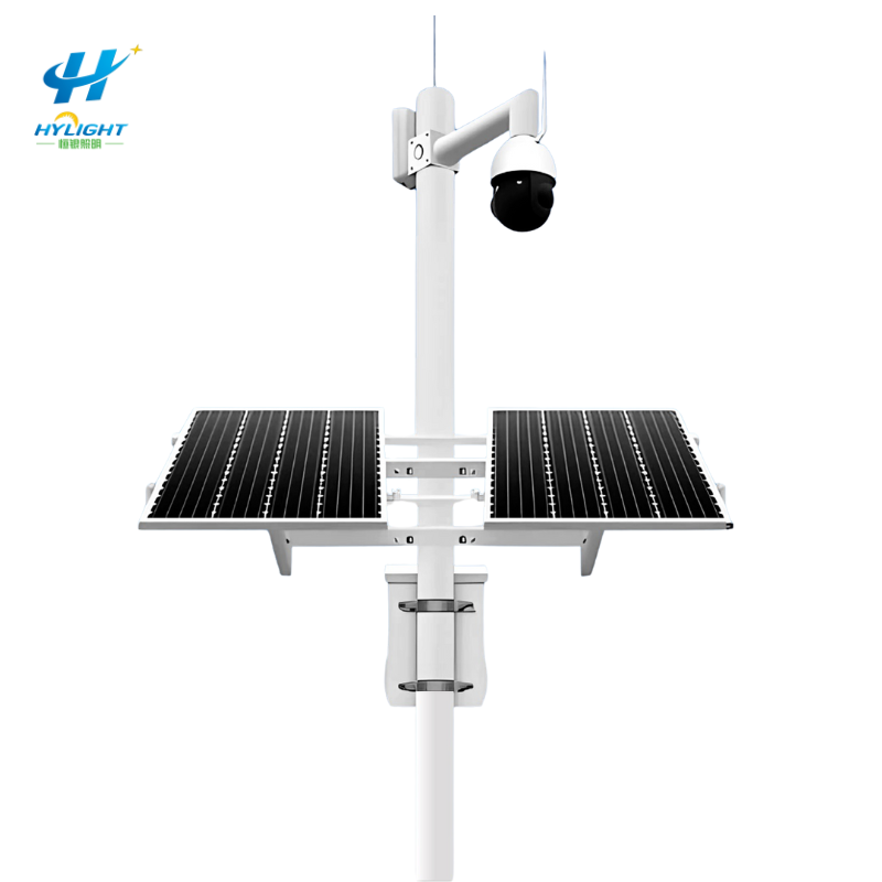 IP67 Waterproof Aluminum Alloy 100W solar street light with CCTV camera