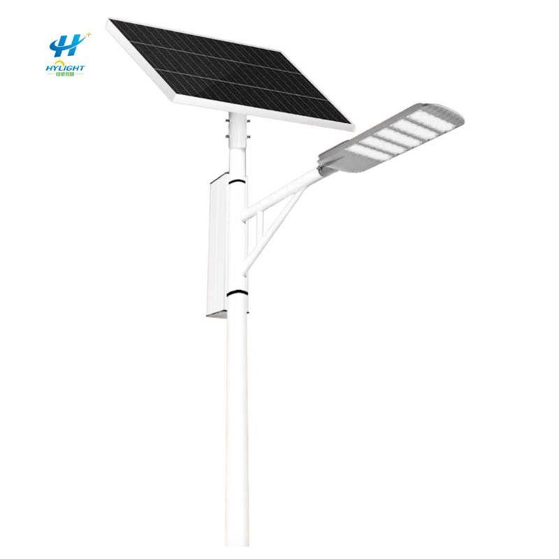 120W All in two solar street light with lithium battery